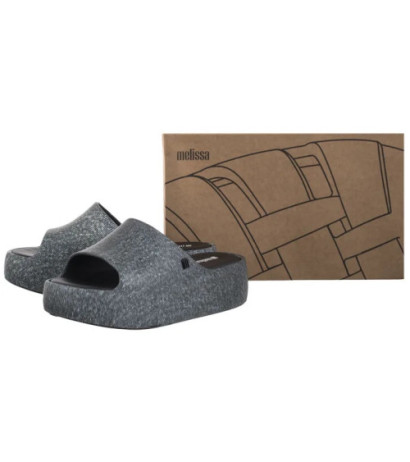 Melissa Free Platform Slide Denim AD 36149/BG691 Black Jeans (ML345-a) kurpes