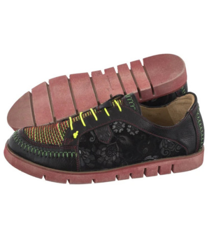 Maciejka Czarne Kwiaty 06784-20/00-1 (MA1310-a) shoes