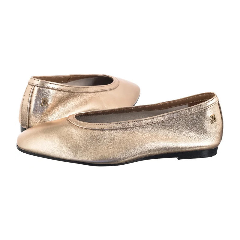 Tommy Hilfiger Soft Metal Lthr Ballerina No Bow Gold FW0FW08601 0HS (TH1278-a) baleriinid