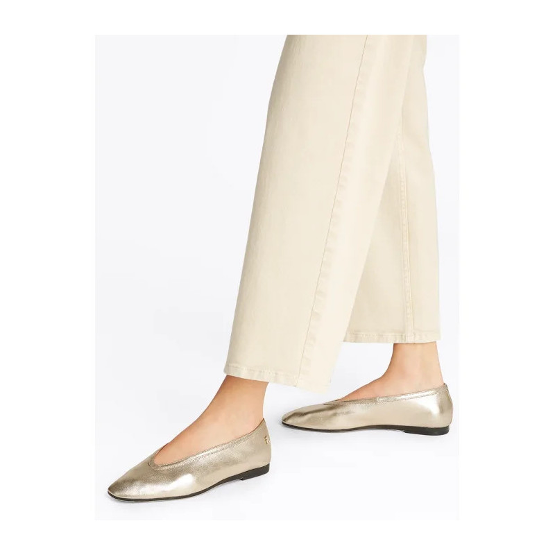 Tommy Hilfiger Soft Metal Lthr Ballerina No Bow Gold FW0FW08601 0HS (TH1278-a) baleriinid
