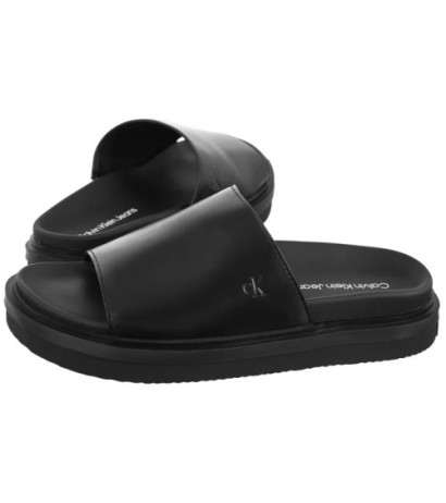 Calvin Klein Flat Molded Sandal Slide Triple Black YW0YW01710 0GJ (CK628-a) Sieviešu apavi/Flip Flops