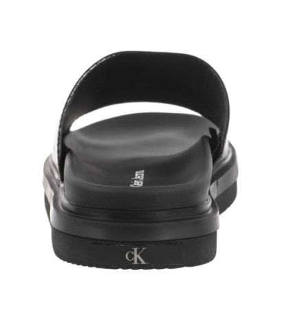 Calvin Klein Flat Molded Sandal Slide Triple Black YW0YW01710 0GJ (CK628-a) Moteriški batai/šlepetės