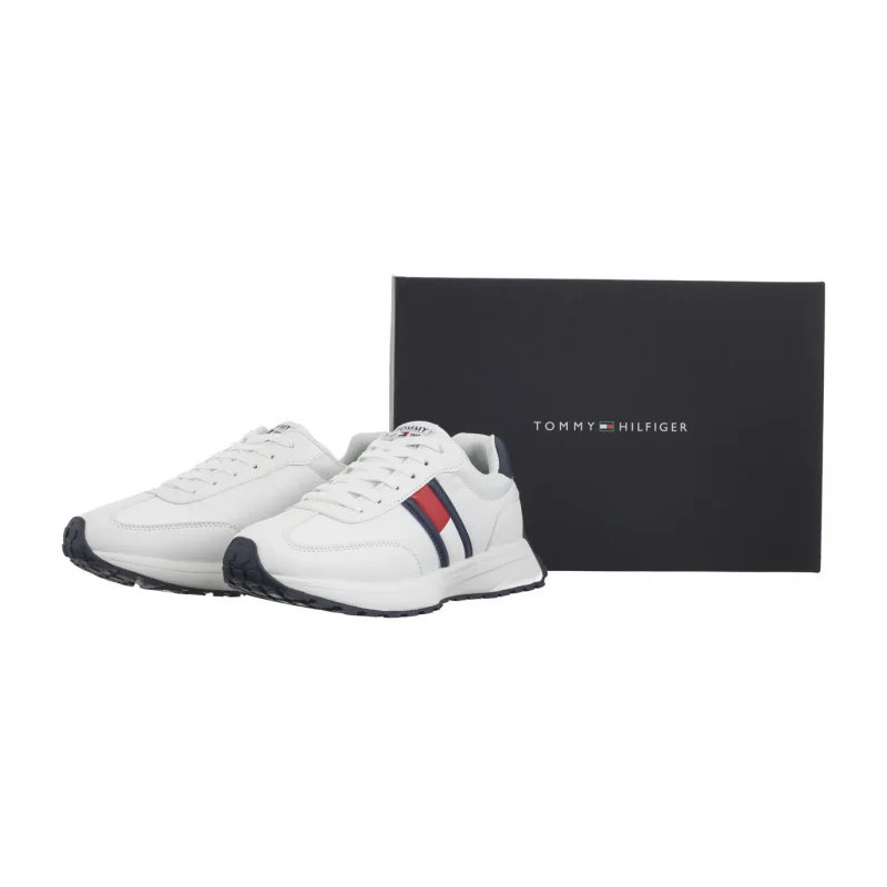 Tommy Hilfiger Flag Low Cut Lace-Up Sneaker White/Blue T3X9-33877-1695X336 (TH1287-a) spordijalatsid