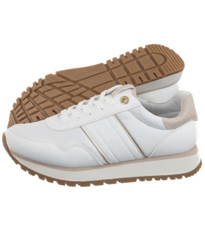 Tommy Hilfiger Low Cut Lace-Up Sneaker White/Beige T3A9-33758-1695X223 (TH1288-a) sportiniai bateliai