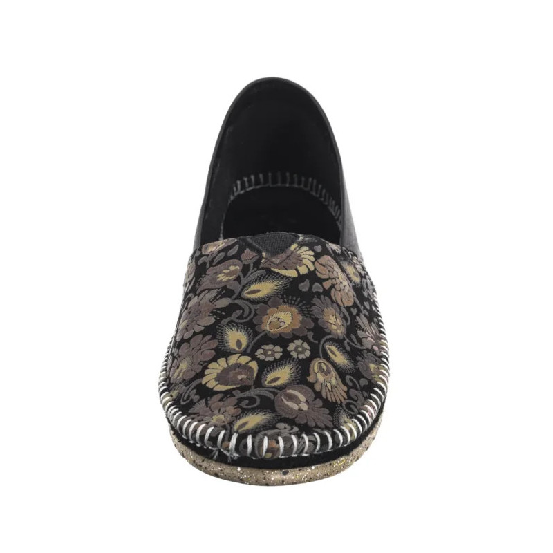 Maciejka Czarne + Kwiaty Brąz T1929-71/00-0 (MA1308-c) kingad