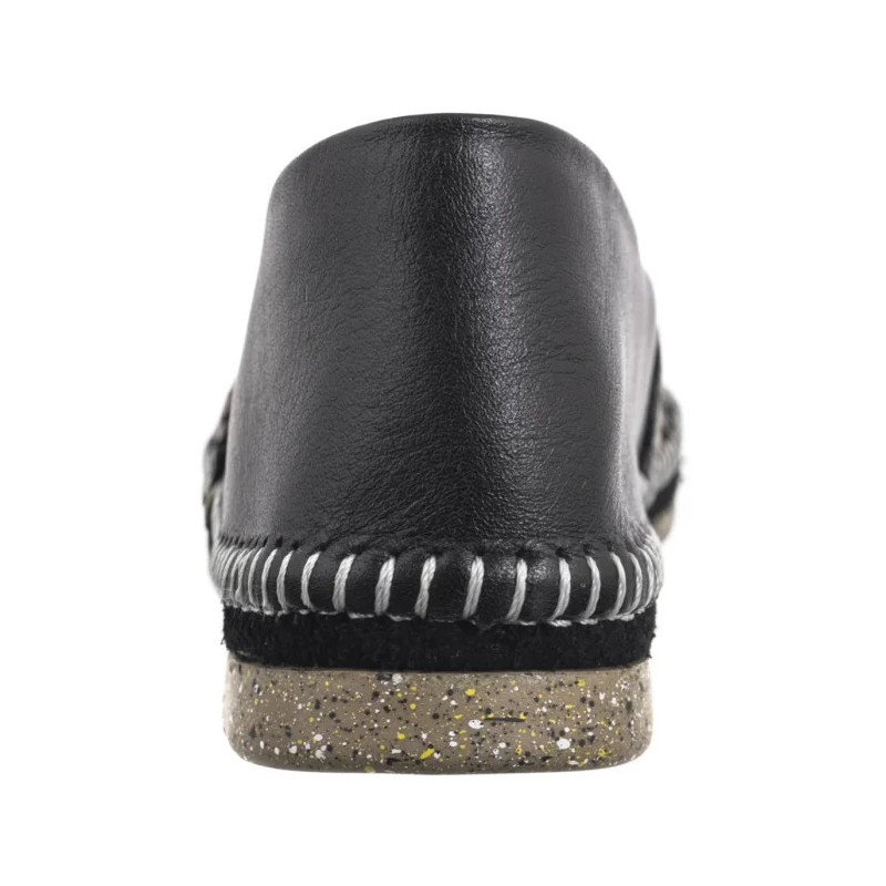 Maciejka Czarne + Kwiaty Brąz T1929-71/00-0 (MA1308-c) batai