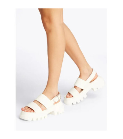 Tommy Hilfiger Tjw Chunky City Sandal Ecru EN0EN02750 YBL (TH1293-a) bateliai