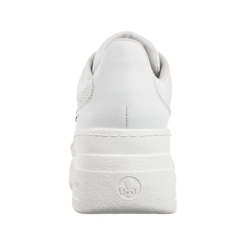 Rieker Białe M7811-80 White  (RI234-a) kurpes
