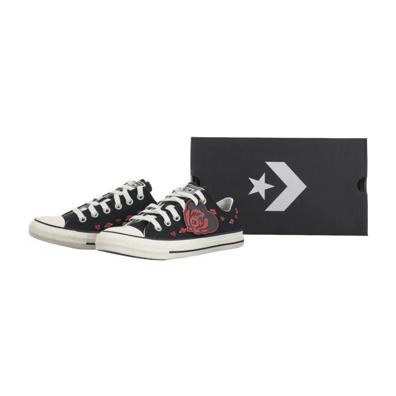 Converse CTAS Ox Black/Red/Egret A13651C (CO748-a) bateliai