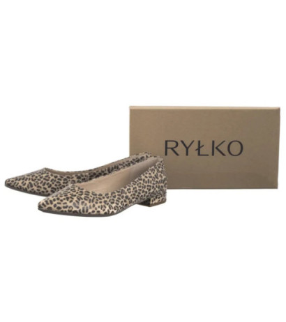 Ryłko Beżowe Panterka 1SMY2_T_ __HB (RY1012-a) ballerinas