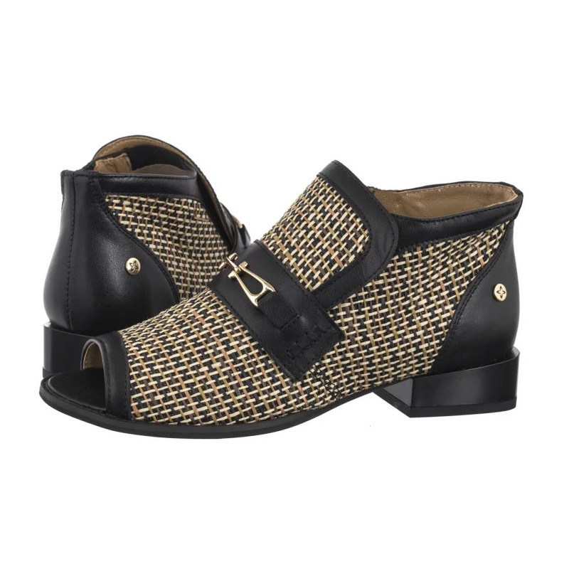 Maciejka Czarne+Beż 06934-39/00-1  (MA1312-b) shoes