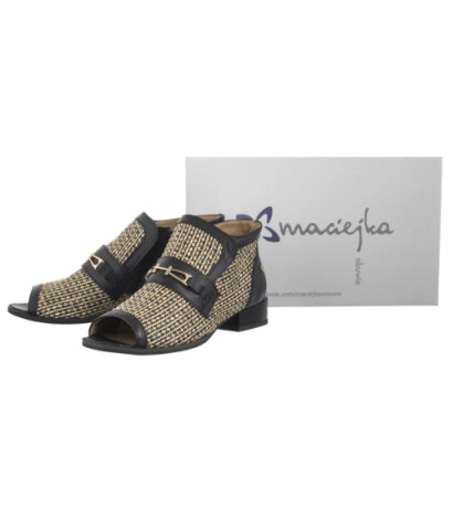 Maciejka Czarne+Beż 06934-39/00-1  (MA1312-b) shoes