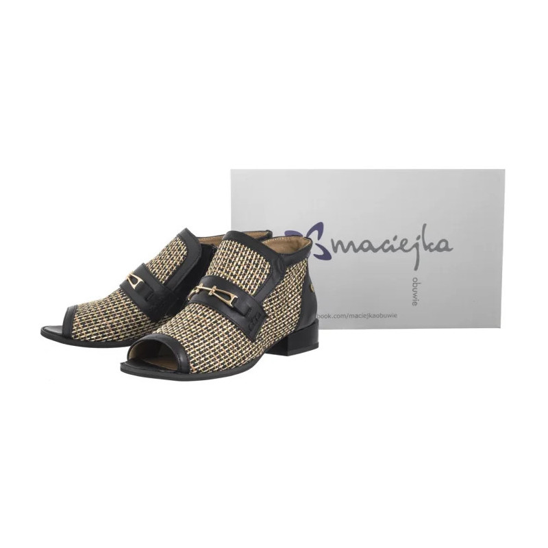 Maciejka Czarne+Beż 06934-39/00-1  (MA1312-b) shoes