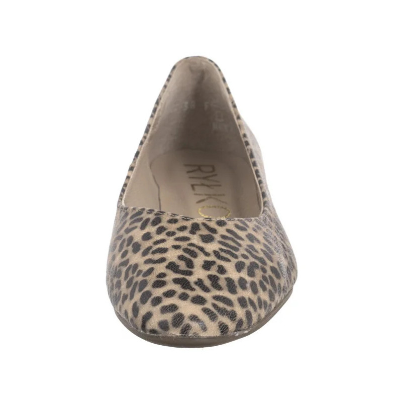 Ryłko Beżowe Panterka L1201___ __HB (RY1022-a) ballerinas