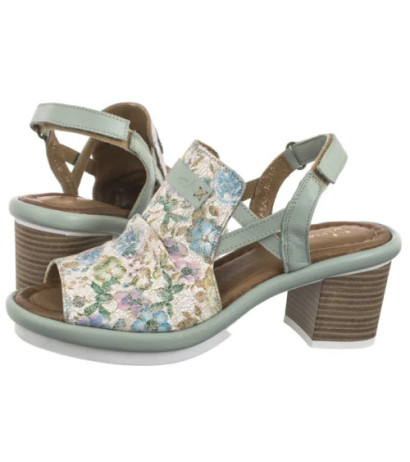 Maciejka Zielone Kwiatki 06830-09/00-1 (MA1316-b) kurpes