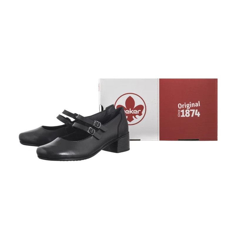 Rieker Czarne 41651-00 Black (RI237-a) kurpes