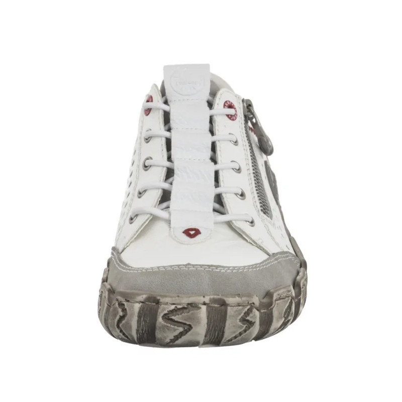 Rieker Białe L0355-80 White (RI239-a) kurpes