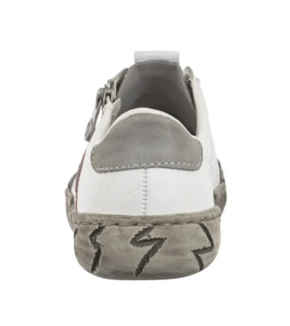 Rieker Białe L0355-80 White (RI239-a) kurpes