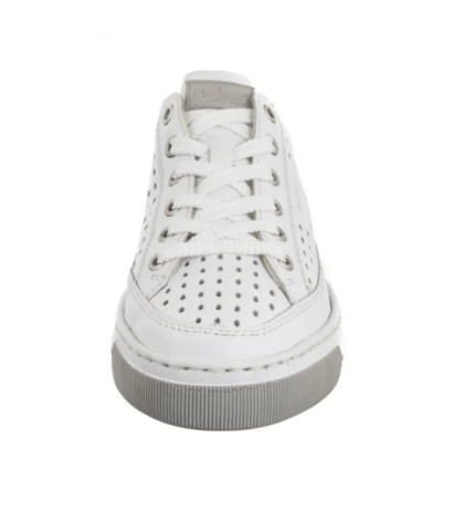 Rieker Białe Ażurowe L8849-80 White (RI240-a) shoes