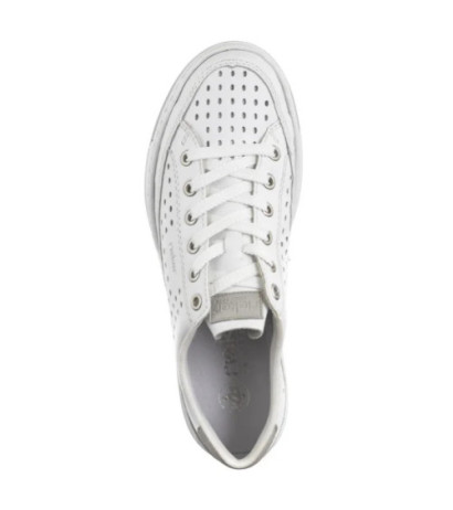Rieker Białe Ażurowe L8849-80 White (RI240-a) shoes