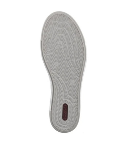Rieker Białe Ażurowe L8849-80 White (RI240-a) batai