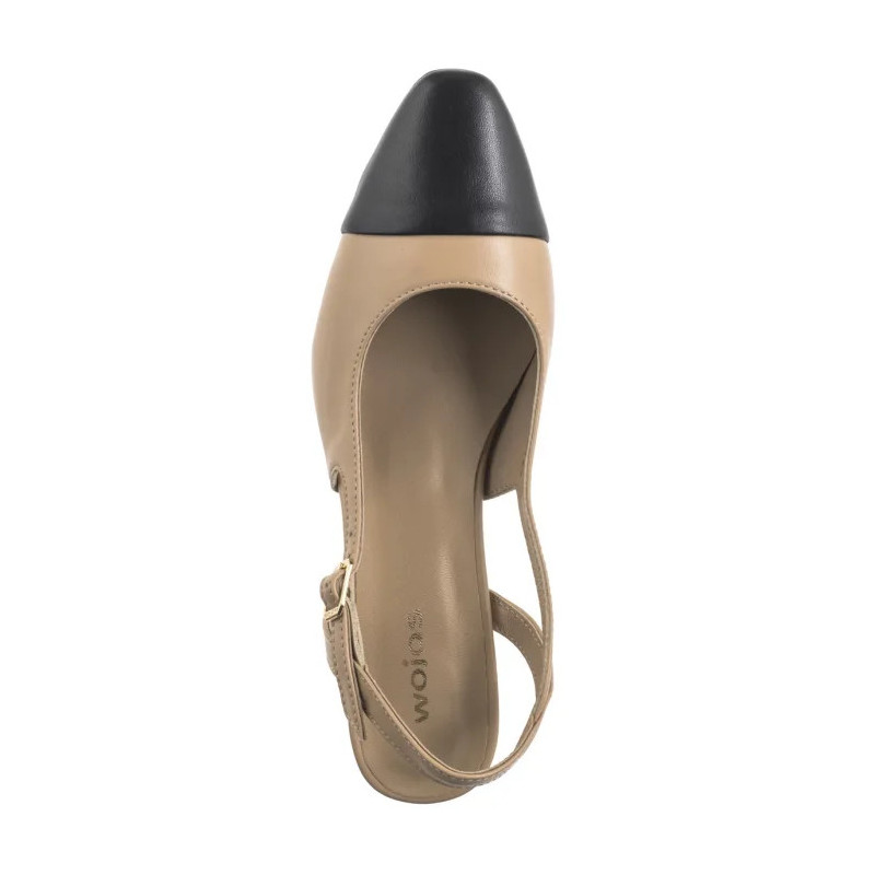 Wojas Beżowe/Czarne 35147-54 (WO260-a) kurpes