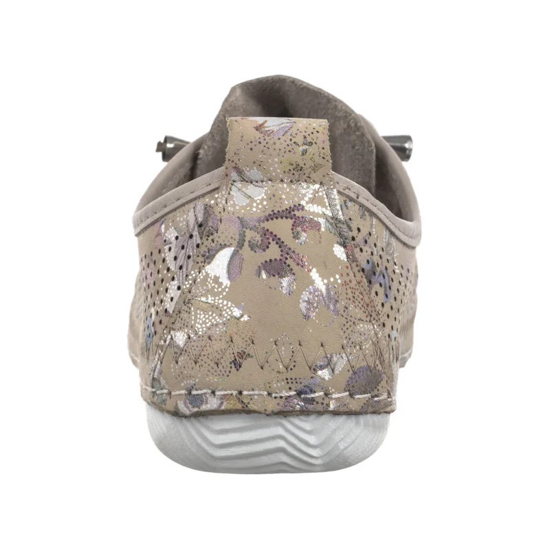 Artiker Beżowe Ażurowe w Kwiatki 56C2689 (AR147-b) batai