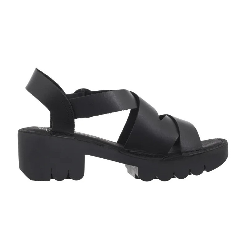 FLY London Eria Bridle Black P801536000 (FL414-a) shoes