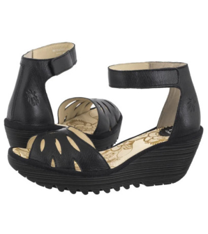 FLY London Yelu Mousse Black P501545001 (FL418-a) batai