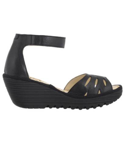 FLY London Yelu Mousse Black P501545001 (FL418-a) batai