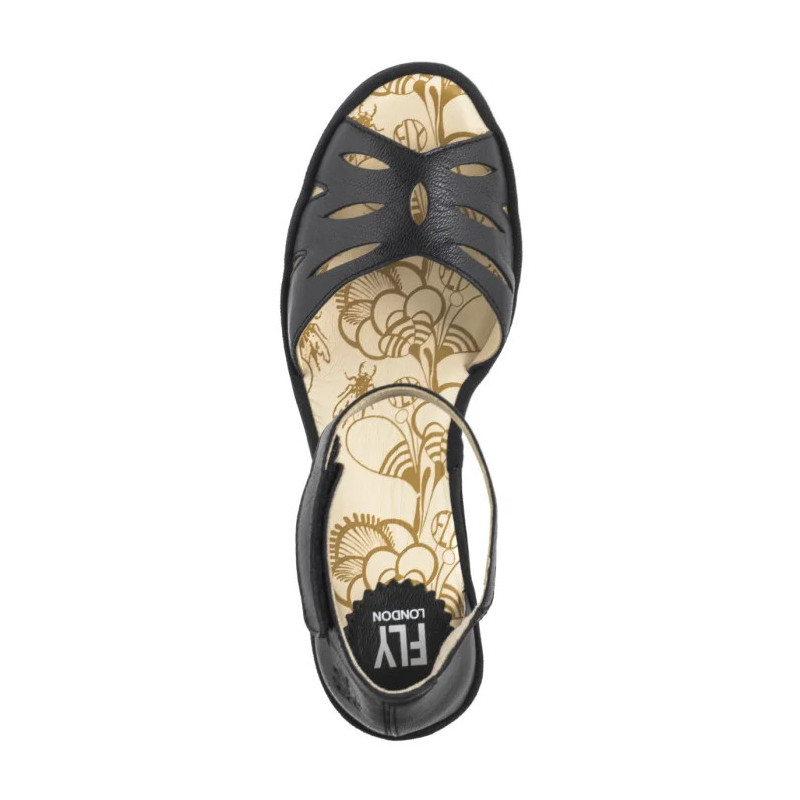 FLY London Yelu Mousse Black P501545001 (FL418-a) batai