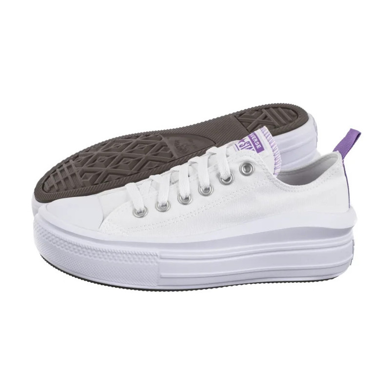 Converse CTAS Move Ox White/Pixel Purple/White 271717C (CO751-a) bateliai
