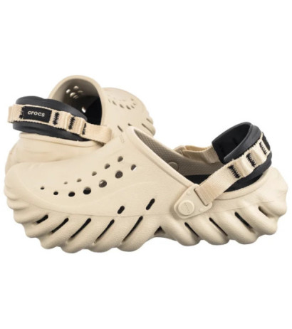 Crocs Echo Clog Bone/Black 207937-2YJ (CR347-a) Sieviešu apavi/Flip Flops