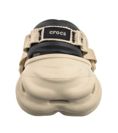 Crocs Echo Clog Bone/Black 207937-2YJ (CR347-a) Moteriški batai/šlepetės
