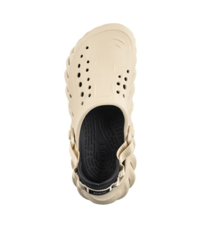 Crocs Echo Clog Bone/Black 207937-2YJ (CR347-a) Moteriški batai/šlepetės