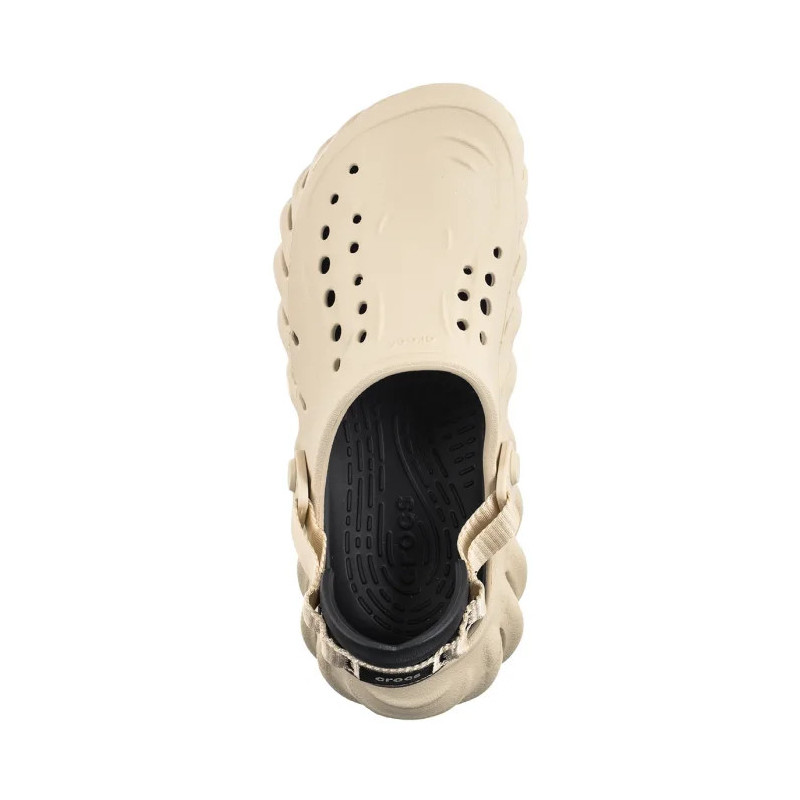 Crocs Echo Clog Bone/Black 207937-2YJ (CR347-a) Moteriški batai/šlepetės