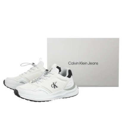 Calvin Klein Low Cut Lace-Up Sneaker White/Black V3X9-83010-1464X 002 (CK639-a) sports Shoes