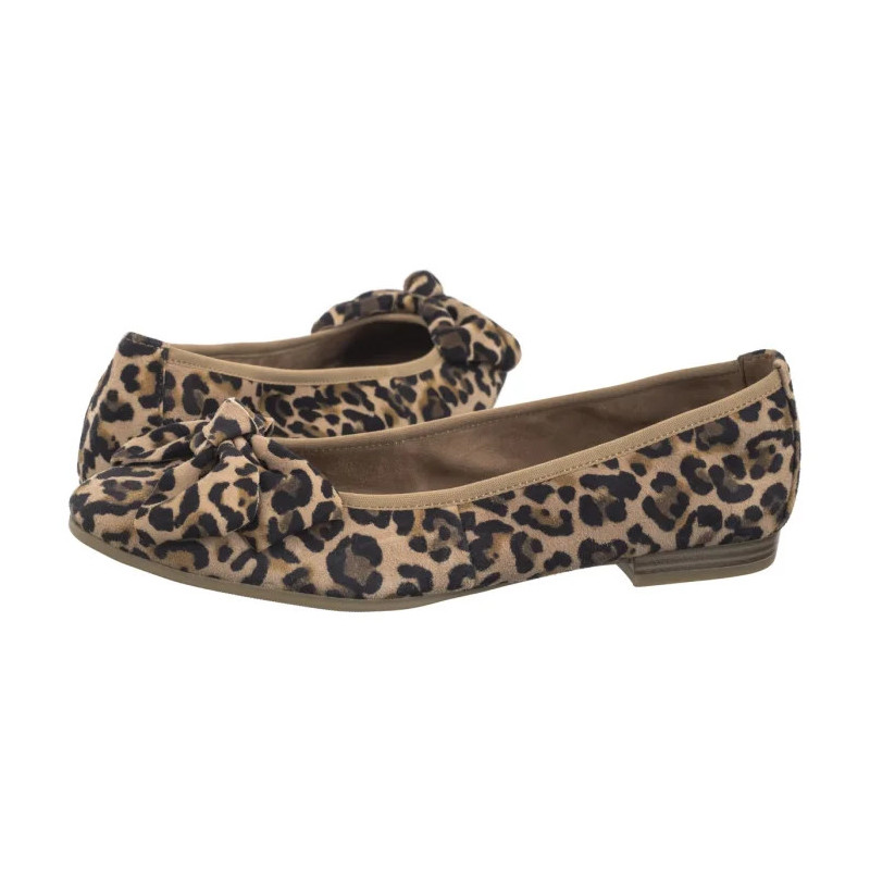 Tamaris Beżowe 1-22141-44 360 Leopard (TM523-a) balerīnas