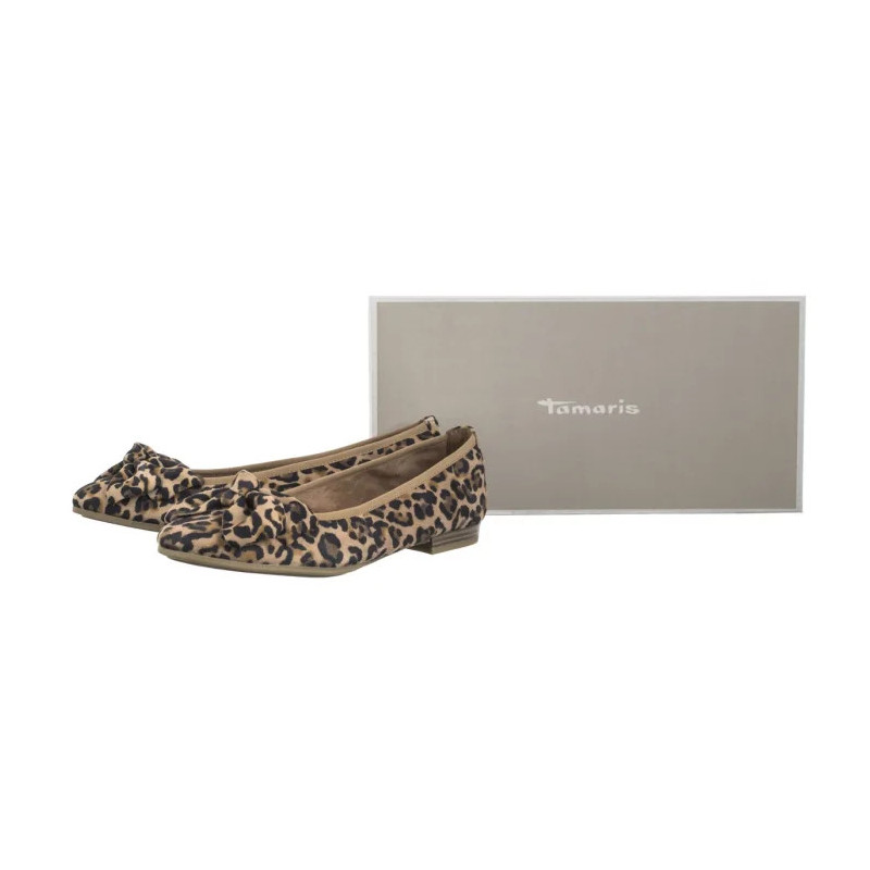Tamaris Beżowe 1-22141-44 360 Leopard (TM523-a) ballerinas