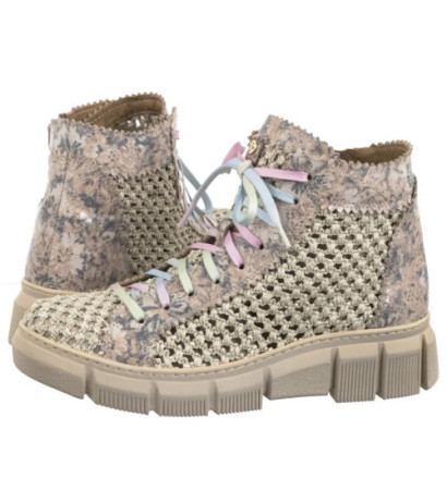 Maciejka Beżowe+Kwiaty 06892-04/00-1 (MA1323-a) kurpes