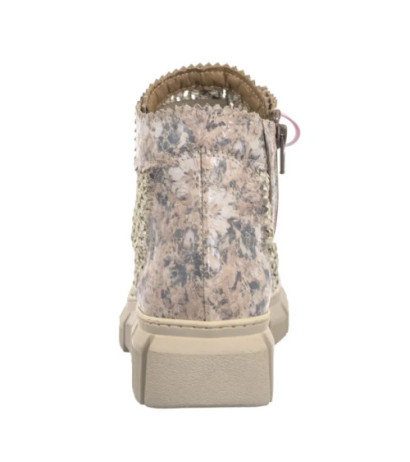 Maciejka Beżowe+Kwiaty 06892-04/00-1 (MA1323-a) kurpes