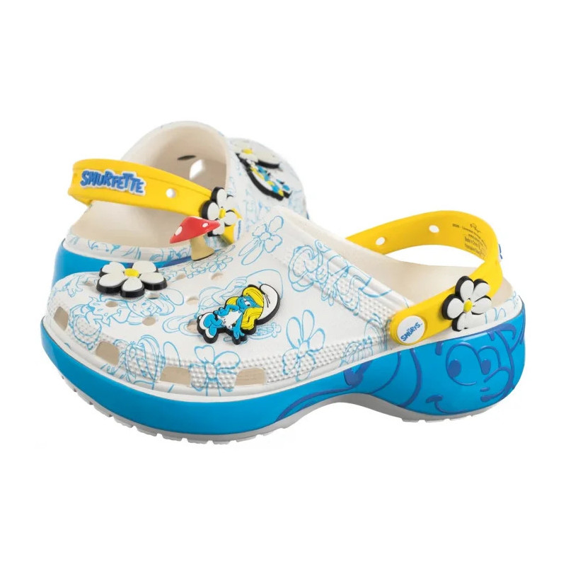 Crocs Smurfs Platform Clog Multi 210882-90H (CR351-a) shoes