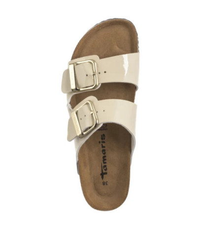 Tamaris Beżowe 1-27503-42 253 Nude Patent (TM525-a) Women's Shoes/Flip Flops