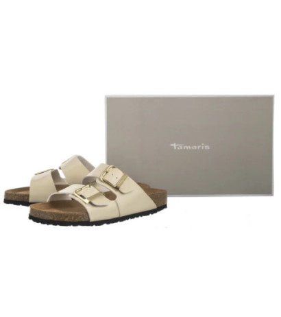 Tamaris Beżowe 1-27503-42 253 Nude Patent (TM525-a) Moteriški batai/šlepetės