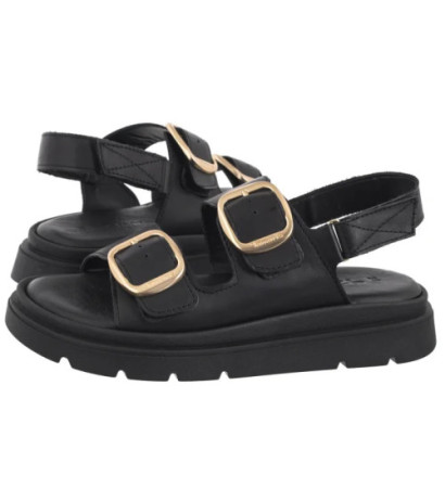 Tamaris Czarne 1-28233-44 003 Black Leather (TM526-a) bateliai