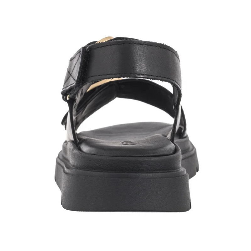 Tamaris Czarne 1-28233-44 003 Black Leather (TM526-a) shoes