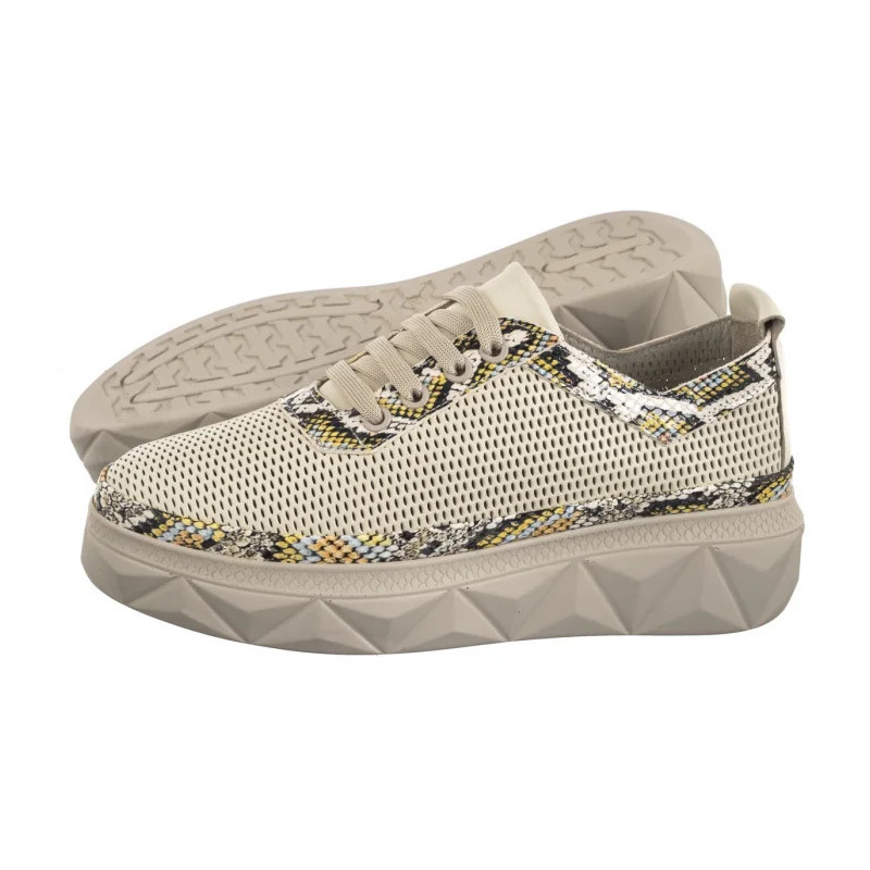 Venezia Beżowe Ażurowe L055LEBEOSP033 (VE832-a) kurpes