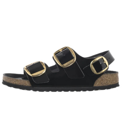 Birkenstock Milano Big Buckle High-Shine Black 1024211  (BK287-a) sandales