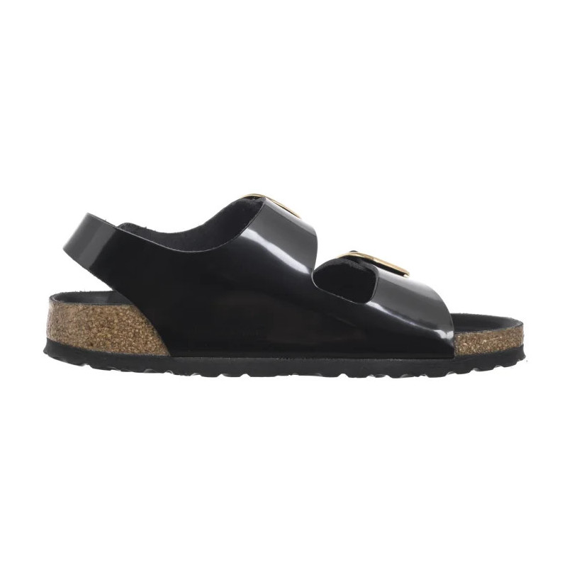 Birkenstock Milano Big Buckle High-Shine Black 1024211  (BK287-a) sandalai