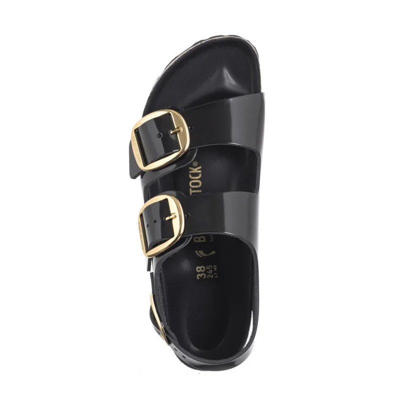 Birkenstock Milano Big Buckle High-Shine Black 1024211  (BK287-a) sandalai